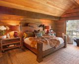 Облицовка деревянной вагонкой спальни