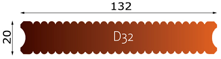 Сечение Karakum D32 20x132