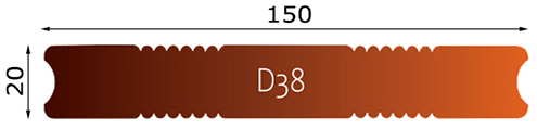 Сечение Karakum D38 20x150